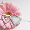 Médaillon Lait Maternel Coeur Style Vintage