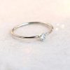 3mm Delicate Breast Milk Stone Ring