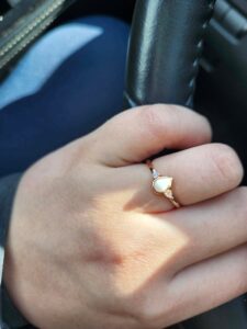 Bague Goutte Lait Maternel Pierres de Naissance photo review