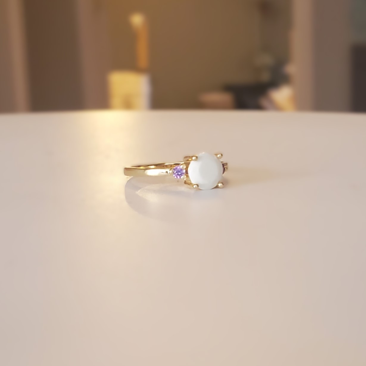 Bague Diamant Lait Maternel 2 Pierres – Image 2