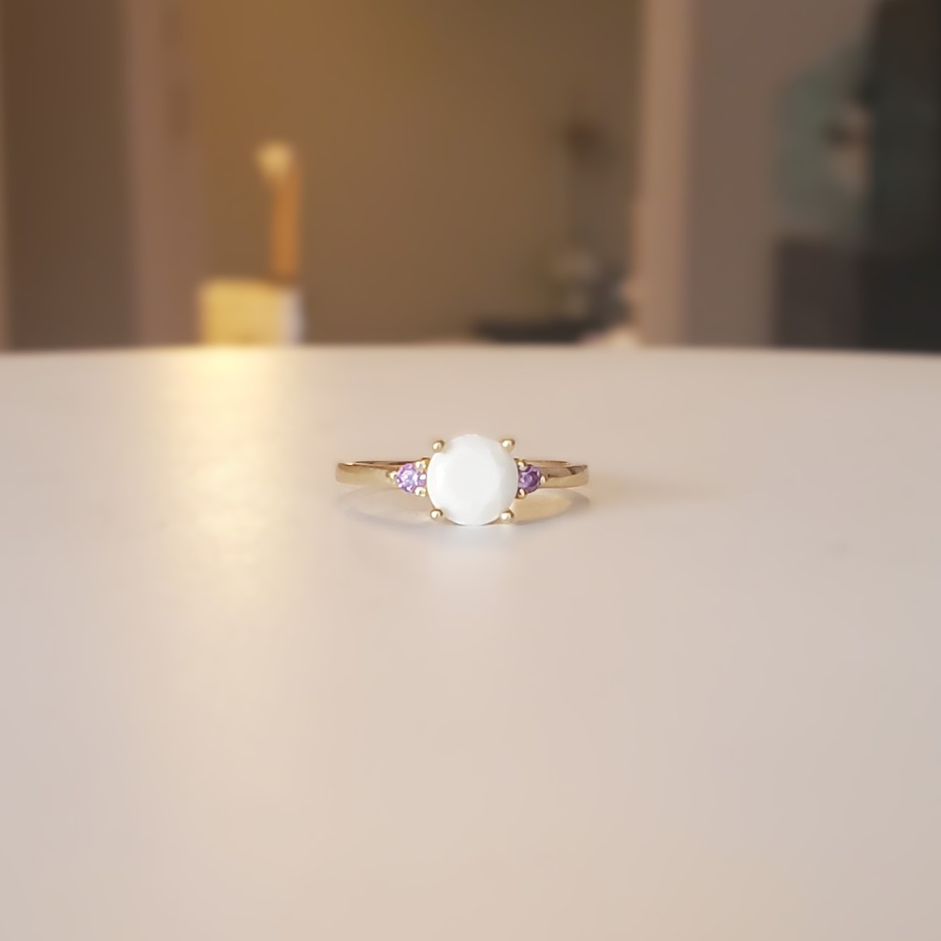 Bague Diamant Lait Maternel 2 Pierres