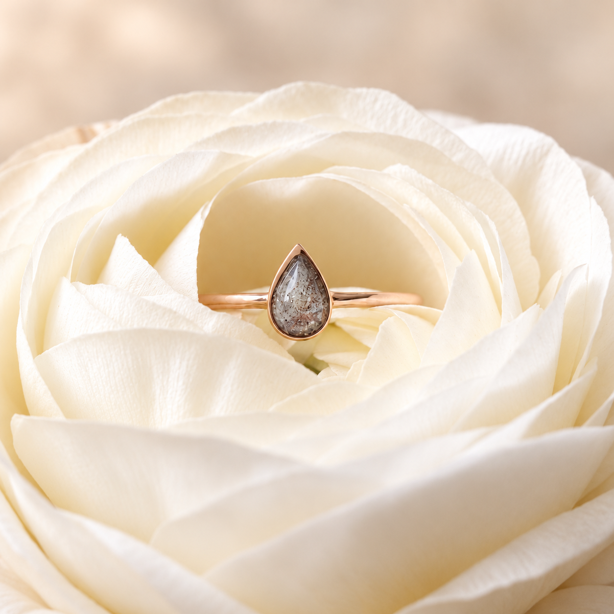 Bague funéraire Goutte – Image 2