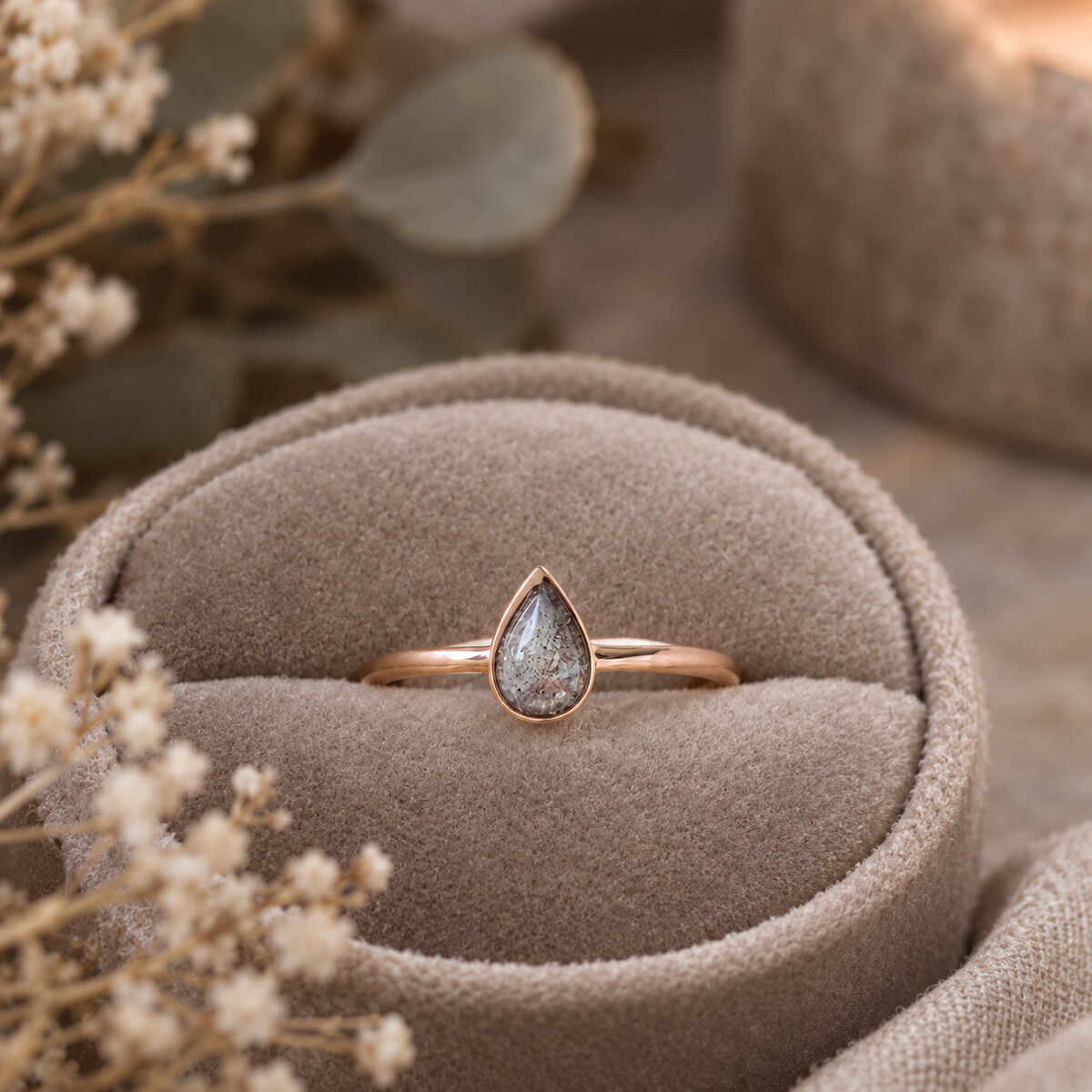 Bague funéraire Goutte