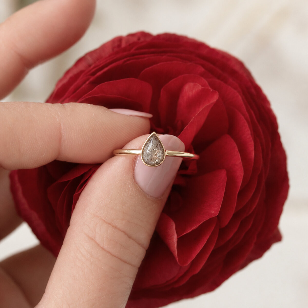 Bague funéraire Goutte – Image 3